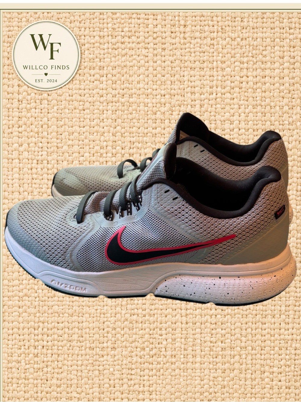 Nike Zoom Span 4 Men’s Size 9 Light Smoke Grey Running Shoes DC8996-005